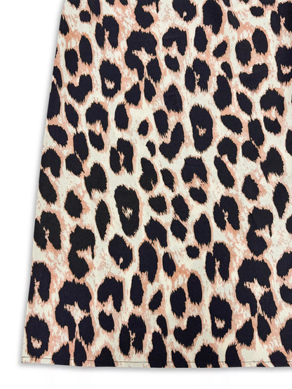 Sarah Express Women's Leopard Print Wrap Midi Dress