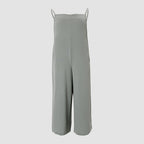 Sarah Express Women's Sleeveless Wide Leg Jumpsuit with Pockets Adjustable Strap Casual Summer Overall