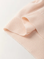 Sarah Express Women's Pearl Embellished Bow Detail Short Sleeve Sweater