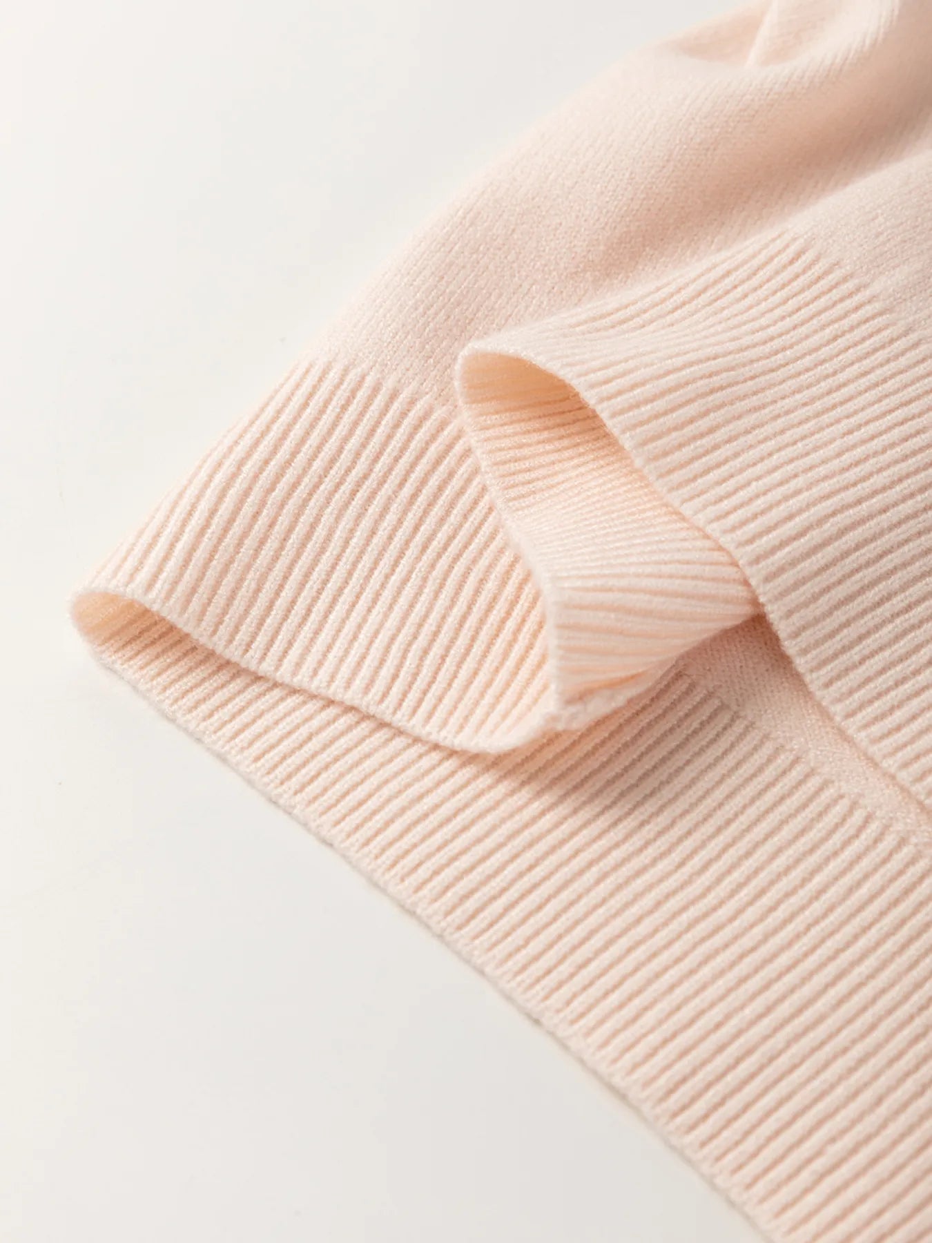 Sarah Express Women's Pearl Embellished Bow Detail Short Sleeve Sweater