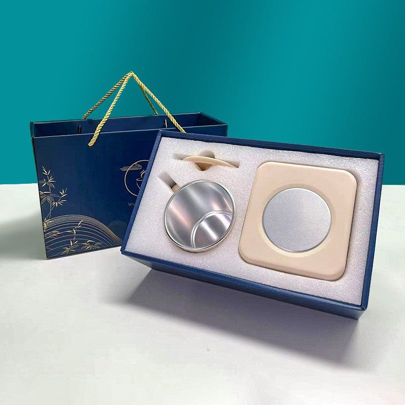 Sarah Express Portable Quick Cooling Cup - 400ml Rapid Refrigeration Beverage Chiller for Beer, Drinks & Heating - Kitchen Gadget Gift Box Milk Yellow