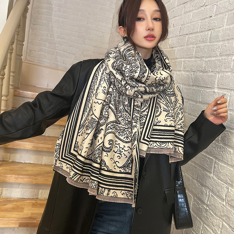 Sarah Express Women's Oversized Imitation Cashmere Winter Scarf Warm Wrap