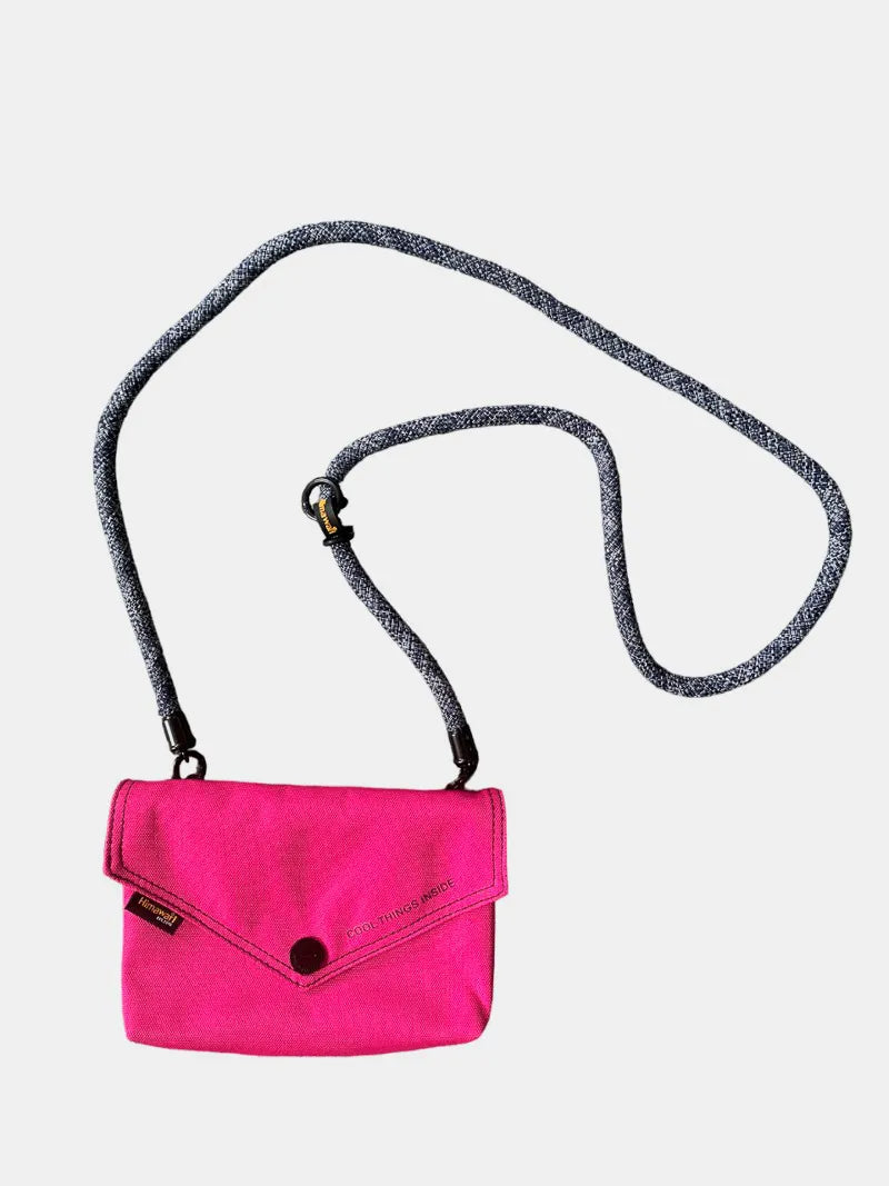 Sarah Express Women's Solid Color Envelope Crossbody Bag with Removable Strap Hot Pink One Size