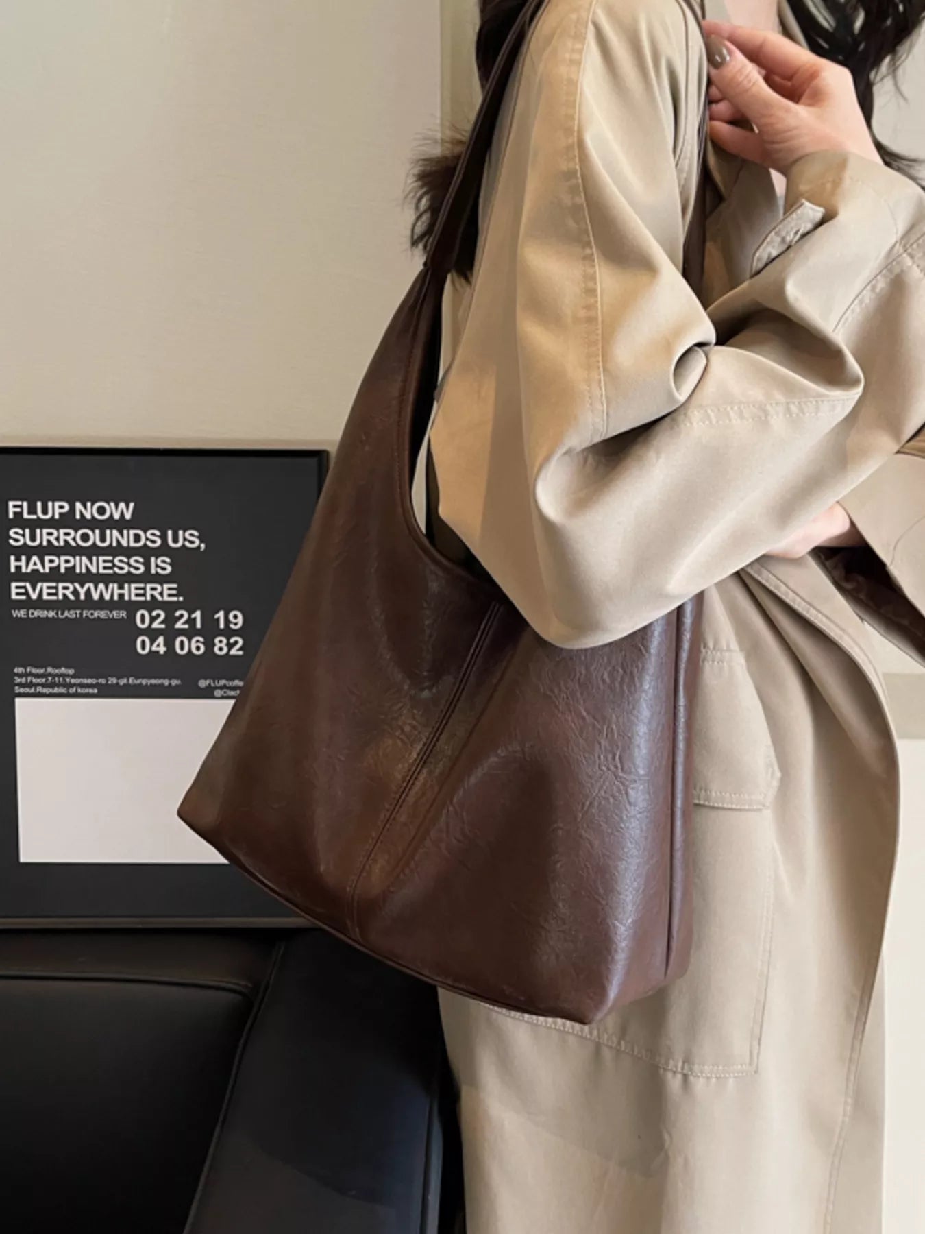 Sarah Express Women's PU Leather Shoulder Bag