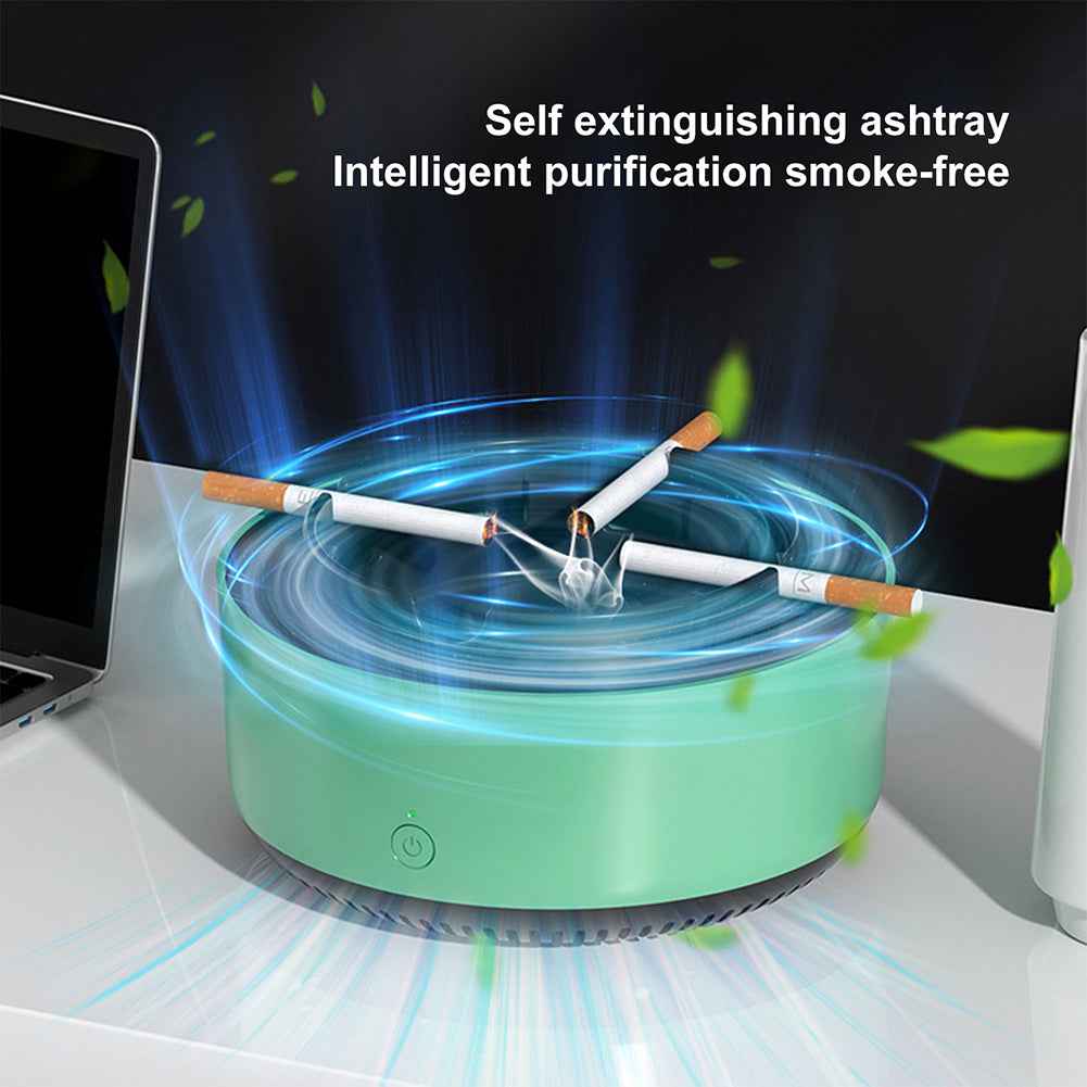 Sarah Express Smart Air Purifying Ashtray with Smoke Filter - Intelligent Electronic Cigarette Smoke Remover for Home & Office