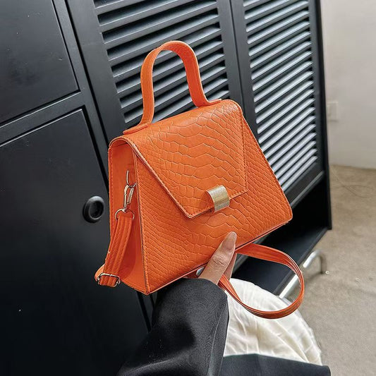 Sarah Express Women's PU Leather Crossbody Shoulder Bag – Casual Square Handbag with Adjustable Strap