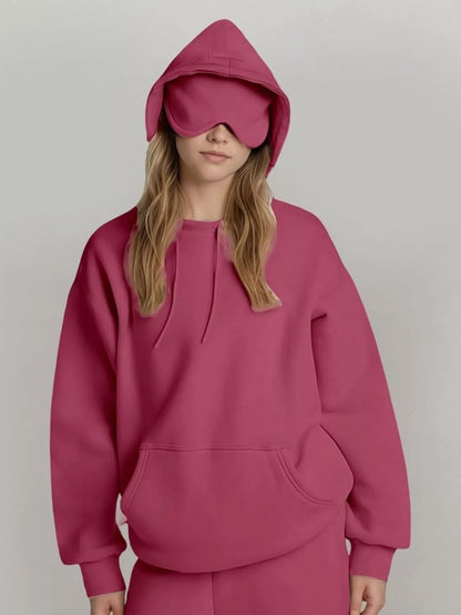 Sarah Express Women's Oversized Kangaroo Pocket Long Sleeve Hoodie