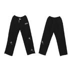 Sarah Express Women's Ankle Tie Jogger Sweatpants Elastic Waist Pockets