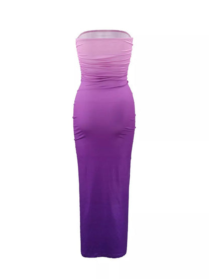 Sarah Express Women's Gradient Tube Bodycon Midi Dress