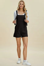 Sarah Express Women’s Plus Size Textured Sleeveless Romper Casual