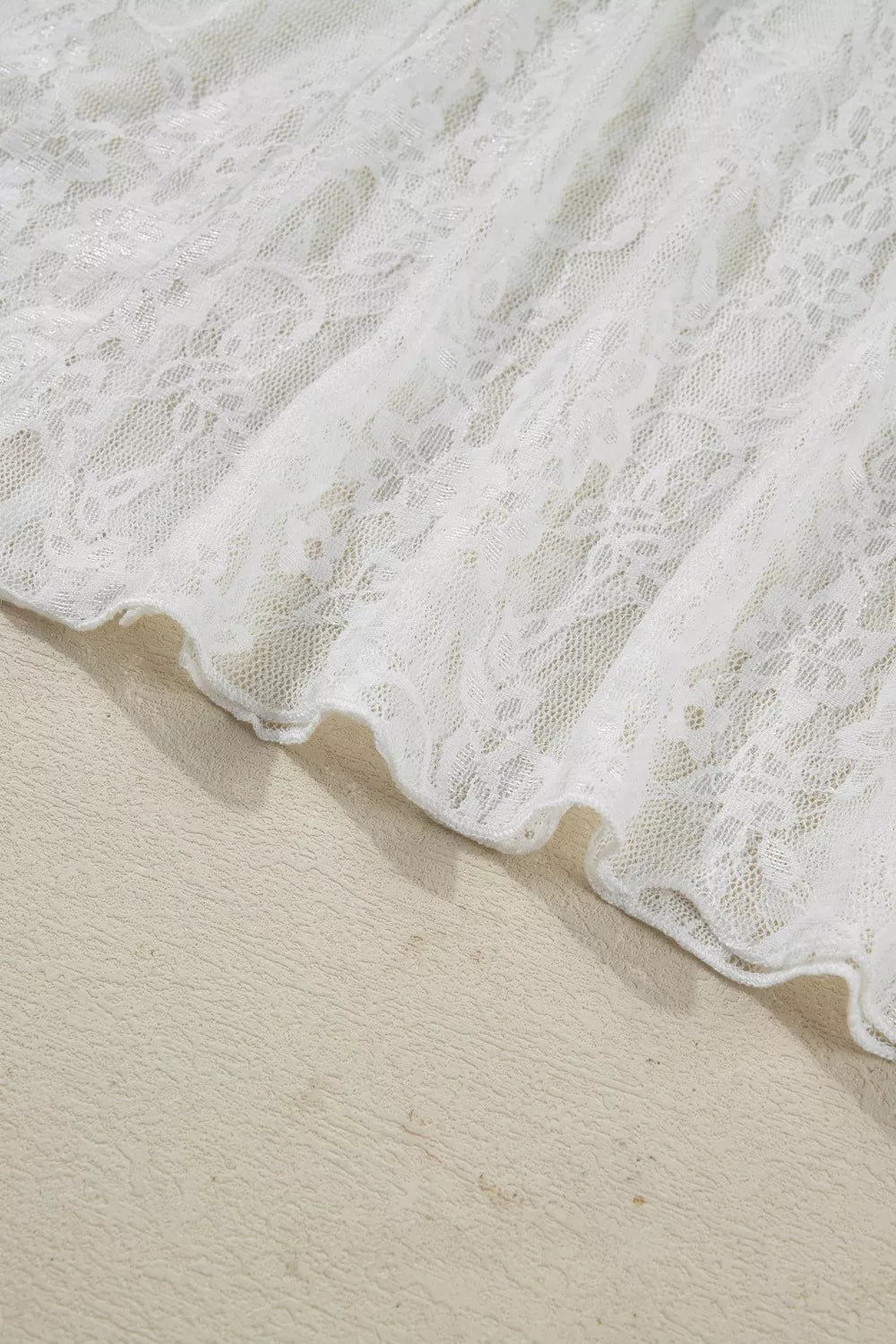 Sarah Express Women's Sheer Floral Lace Flowy Maxi Skirt