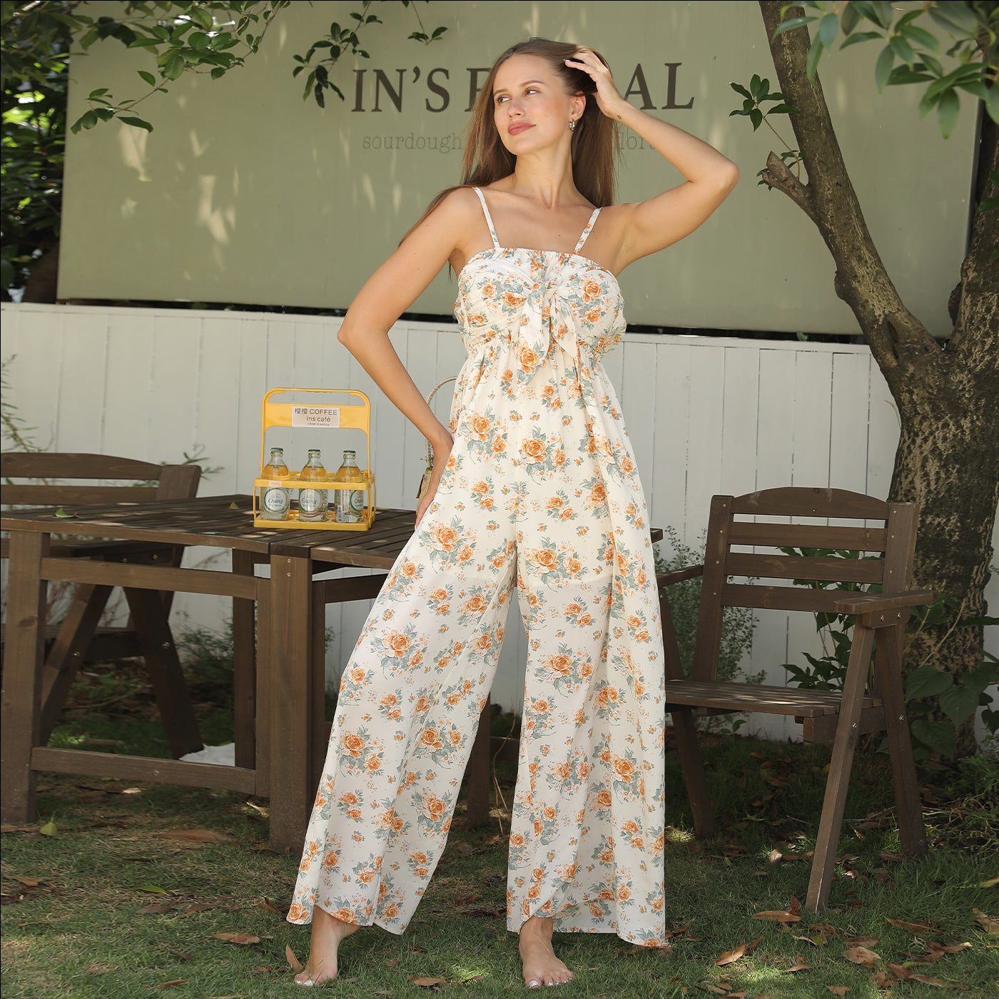 Sarah Express Women's Printed Maxi Dress Casual Short Sleeve Polyester