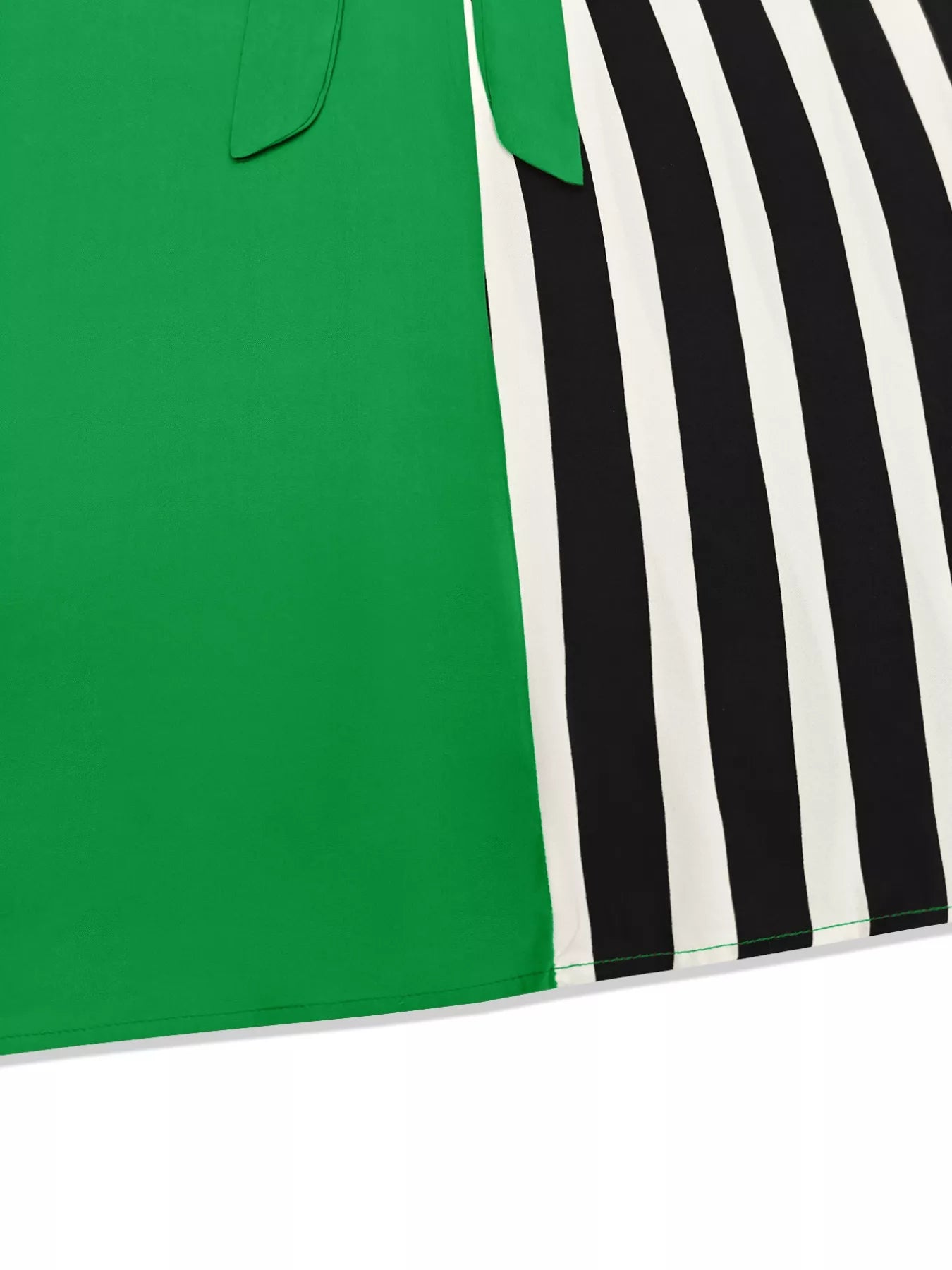 Sarah Express Women's Color Block Striped Long Sleeve Midi Dress with Belt