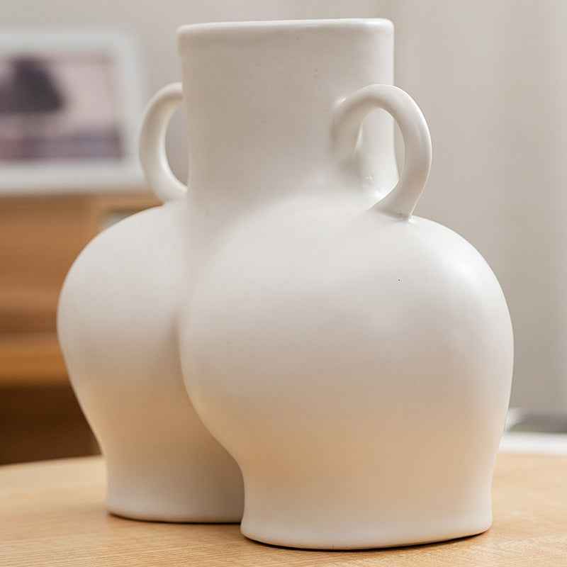 Sarah Express Ceramic Human Body Art Vase - Modern Minimalist Flower Holder Decor
