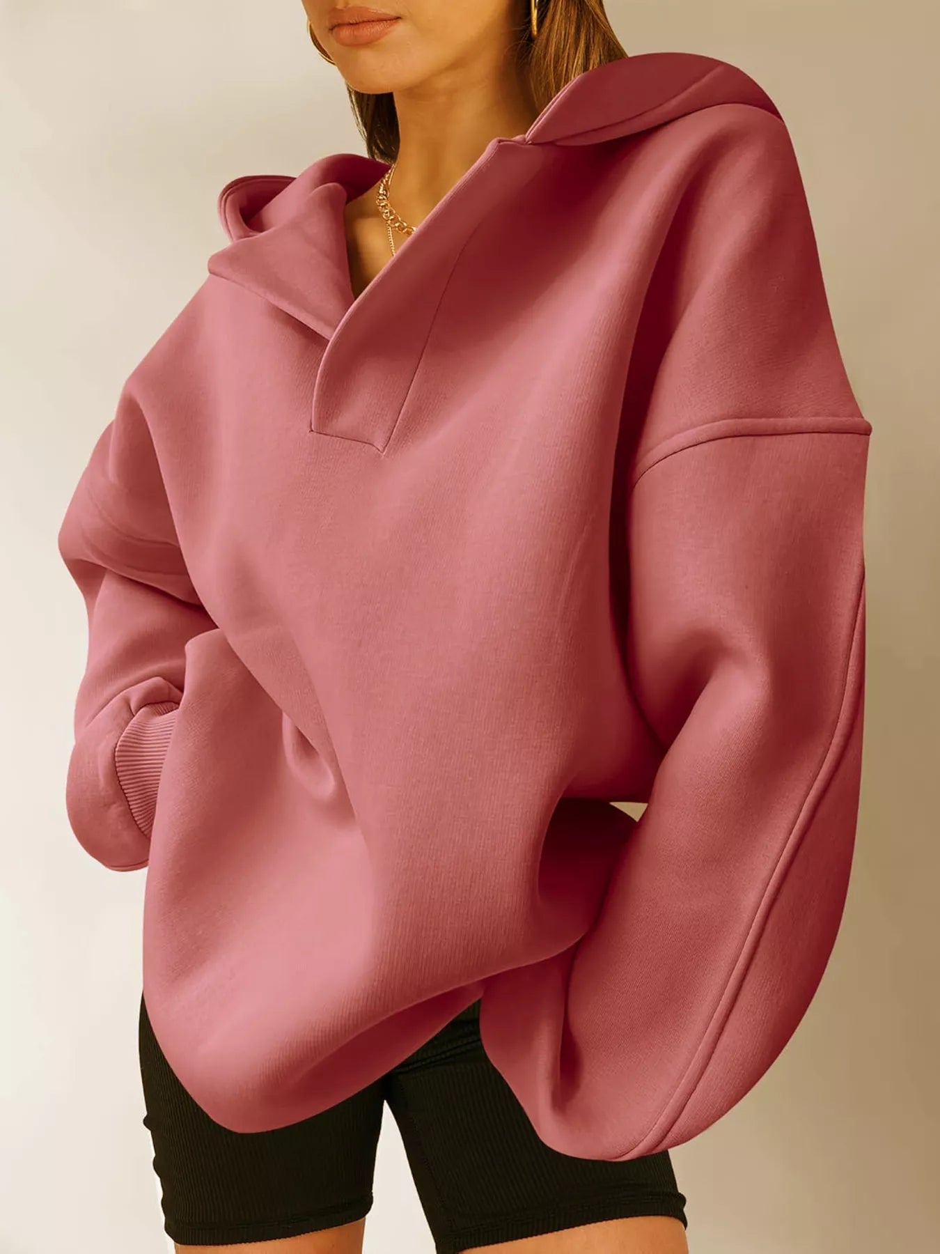 Sarah Express Women's Dropped Shoulder Long Sleeve Sweatshirt