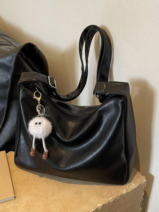 Sarah Express Women's Leather Adjustable Strap Crossbody Bag