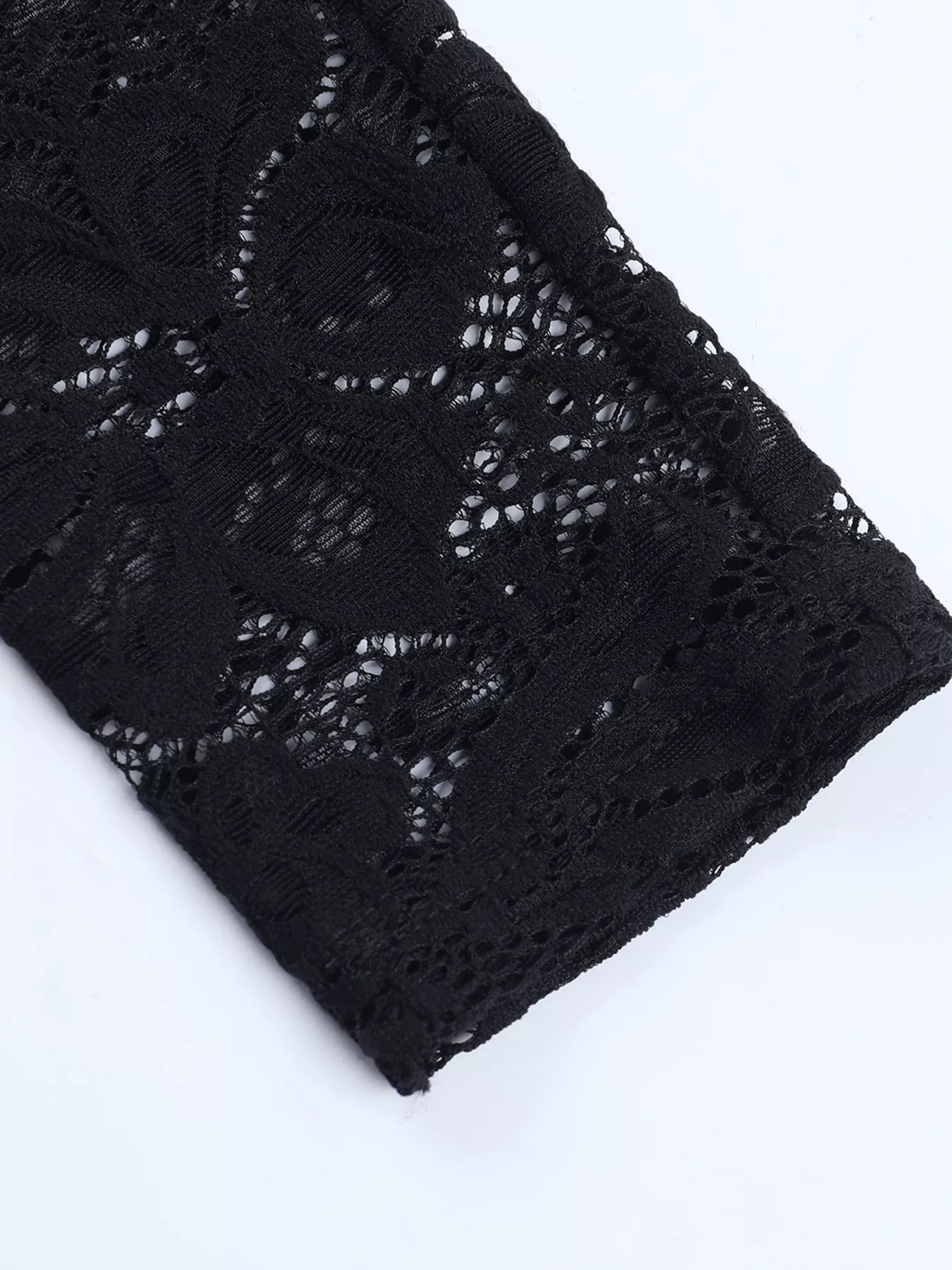 Sarah Express Women's Lace Long Sleeve Bodycon Mini Dress