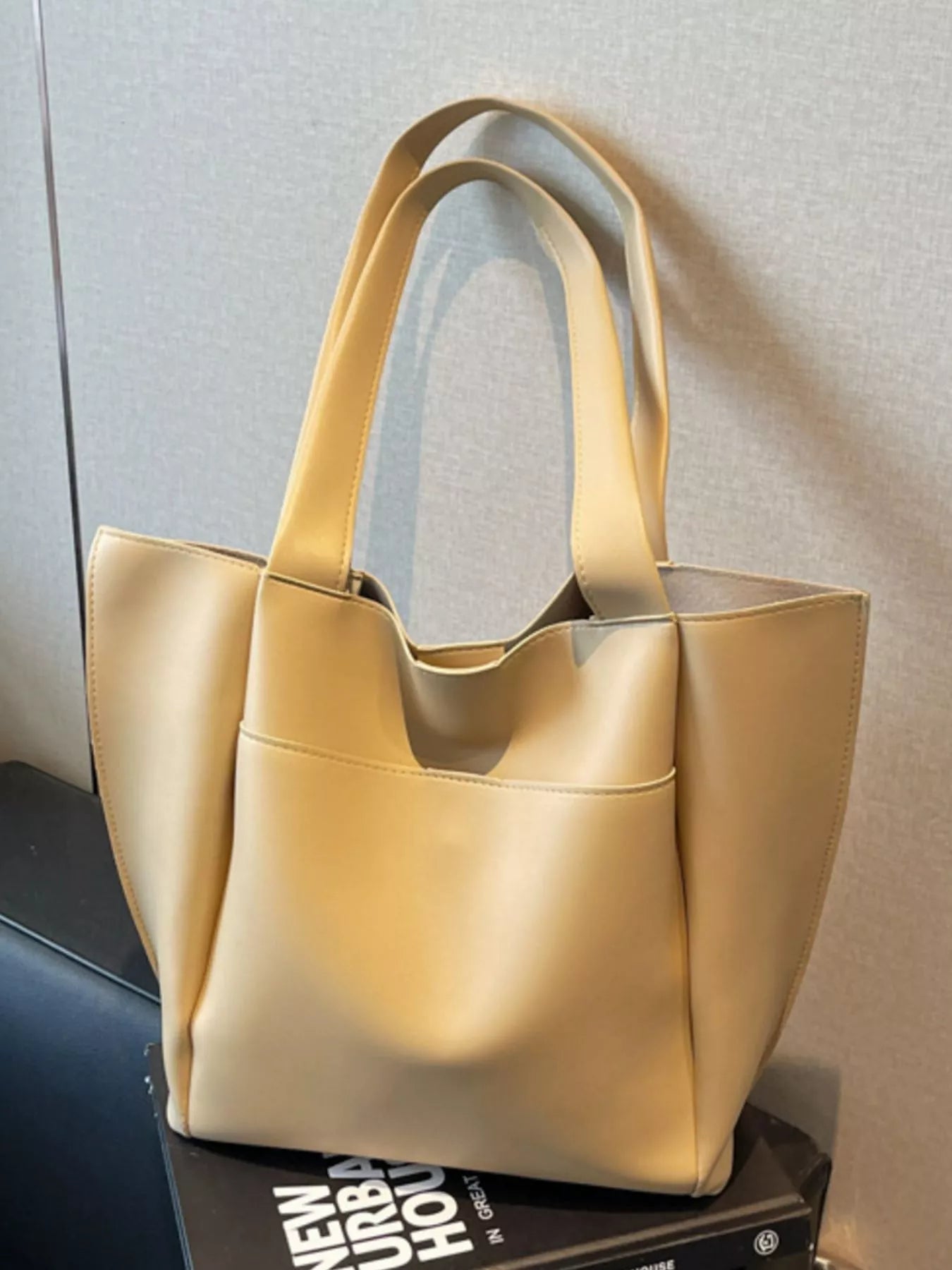 Sarah Express Women's PU Leather Shoulder Bag Khaki ONESIZE