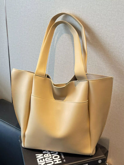 Sarah Express Women's PU Leather Shoulder Bag Khaki ONESIZE