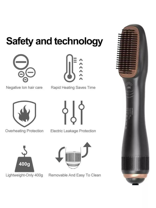 Sarah Express 2-in-1 Hair Straightener and Curling Comb with Negative Ion Technology