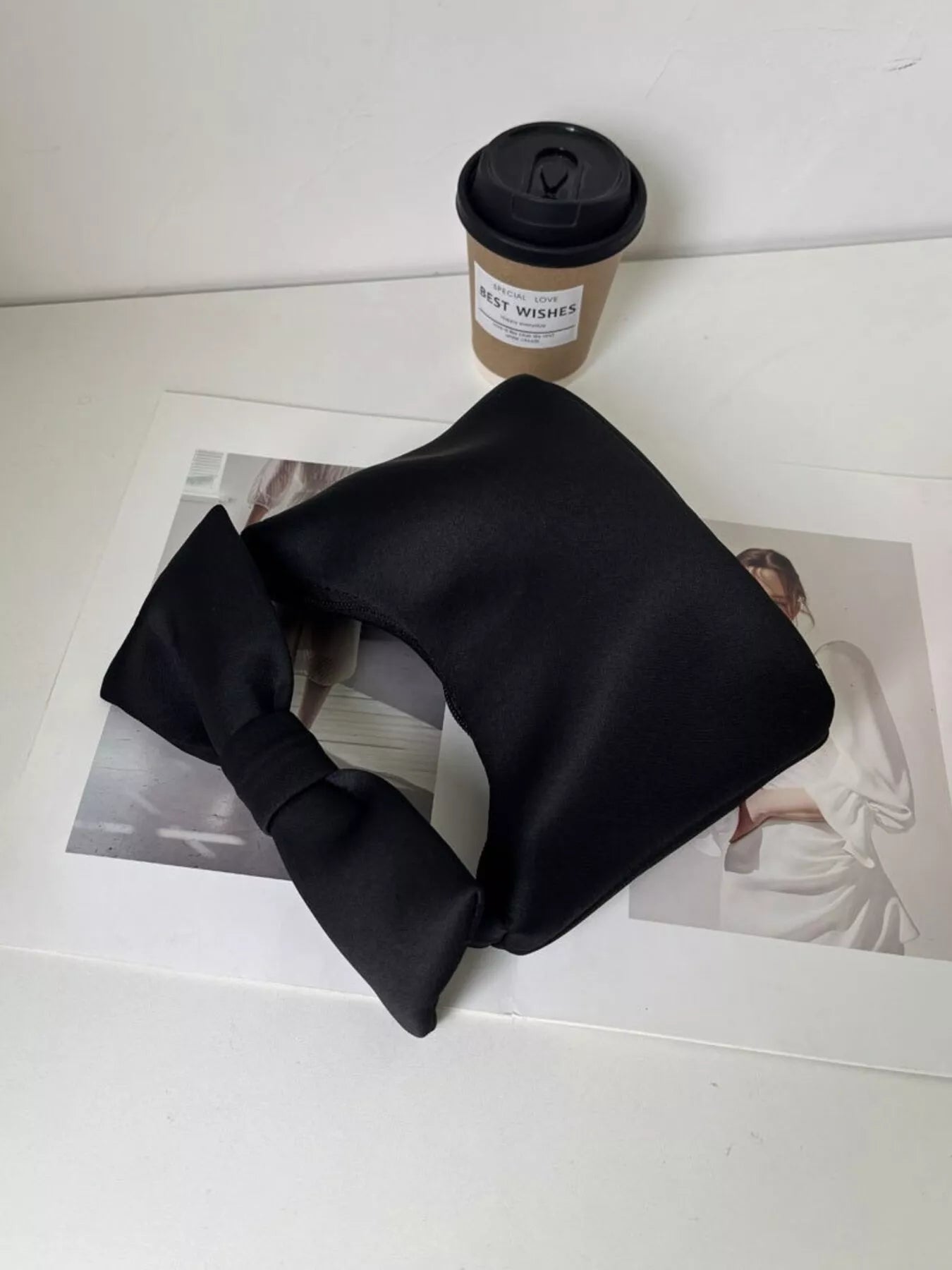 Sarah Express Women's Solid Color Bow Handbag