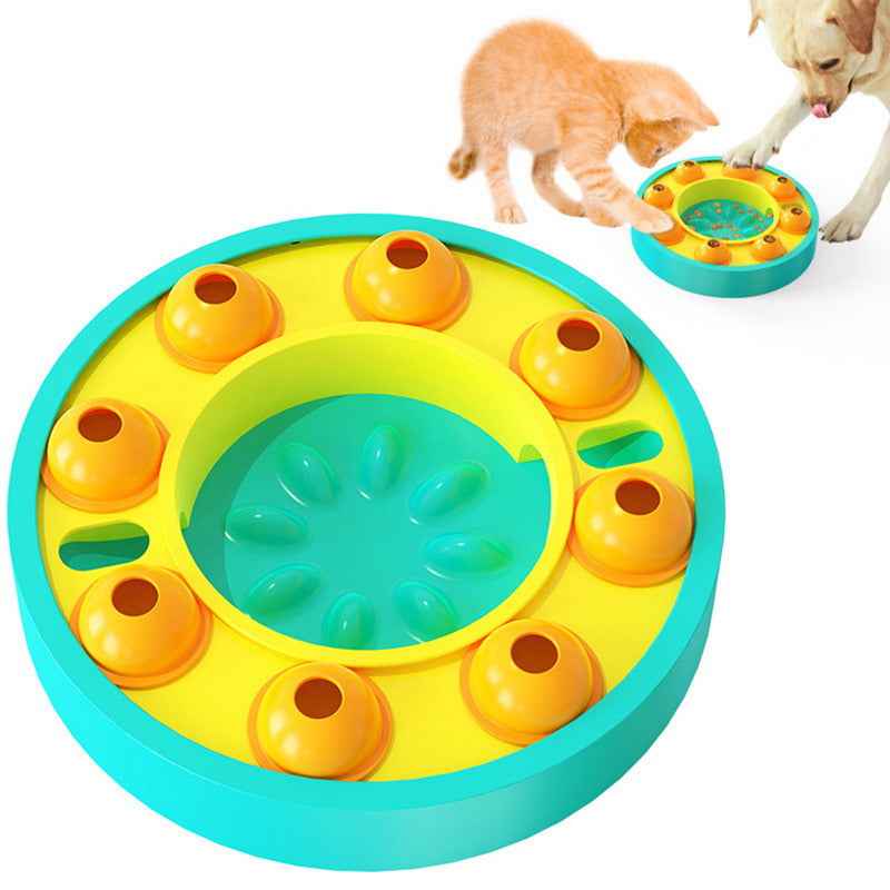 Sarah Express Interactive Dog Puzzle Feeder Bowl - Slow Eating IQ Training Toy with Food Dispenser