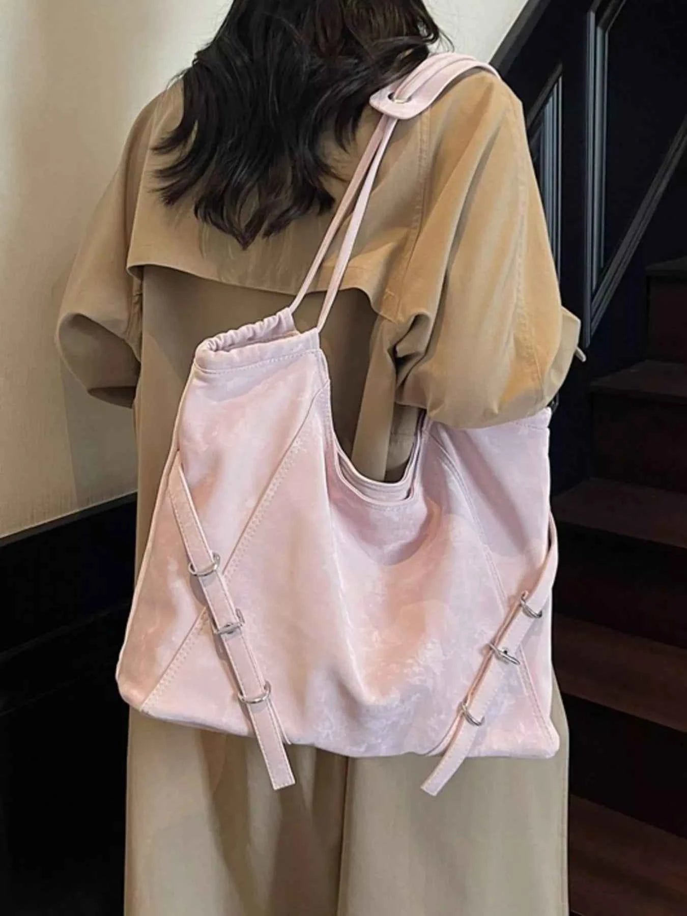 Sarah Express Women's Faux Leather Tote Bag - Large Shoulder Bag Handbag