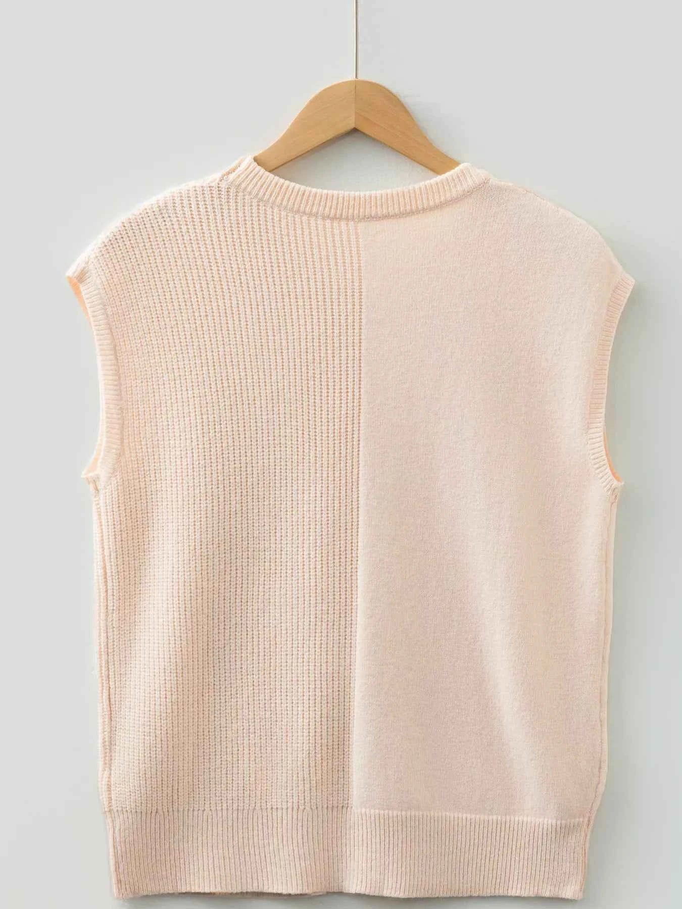 Sarah Express Women's Short Sleeve Knit Sweater with Pockets - Lightweight Summer Pullover Top