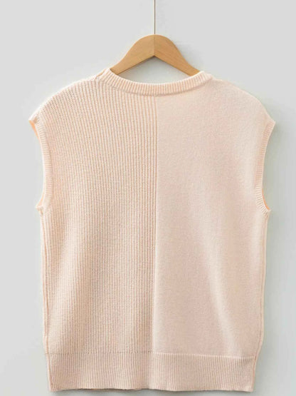 Sarah Express Women's Short Sleeve Knit Sweater with Pockets - Lightweight Summer Pullover Top