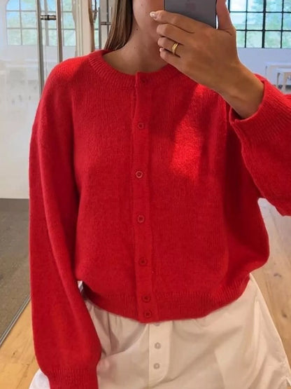 Sarah Express Women's Button-Down Knit Cardigan