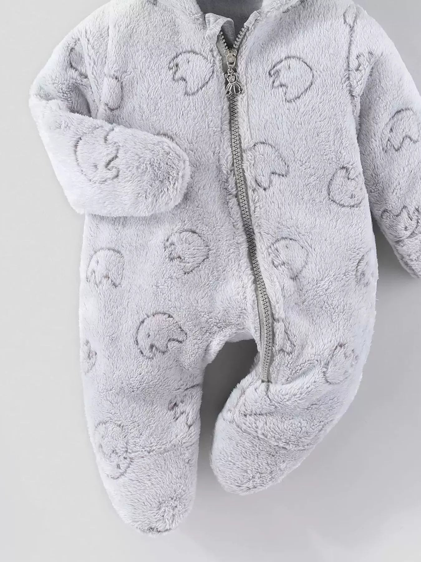 Sarah Express Children's Plush Hooded One-Piece