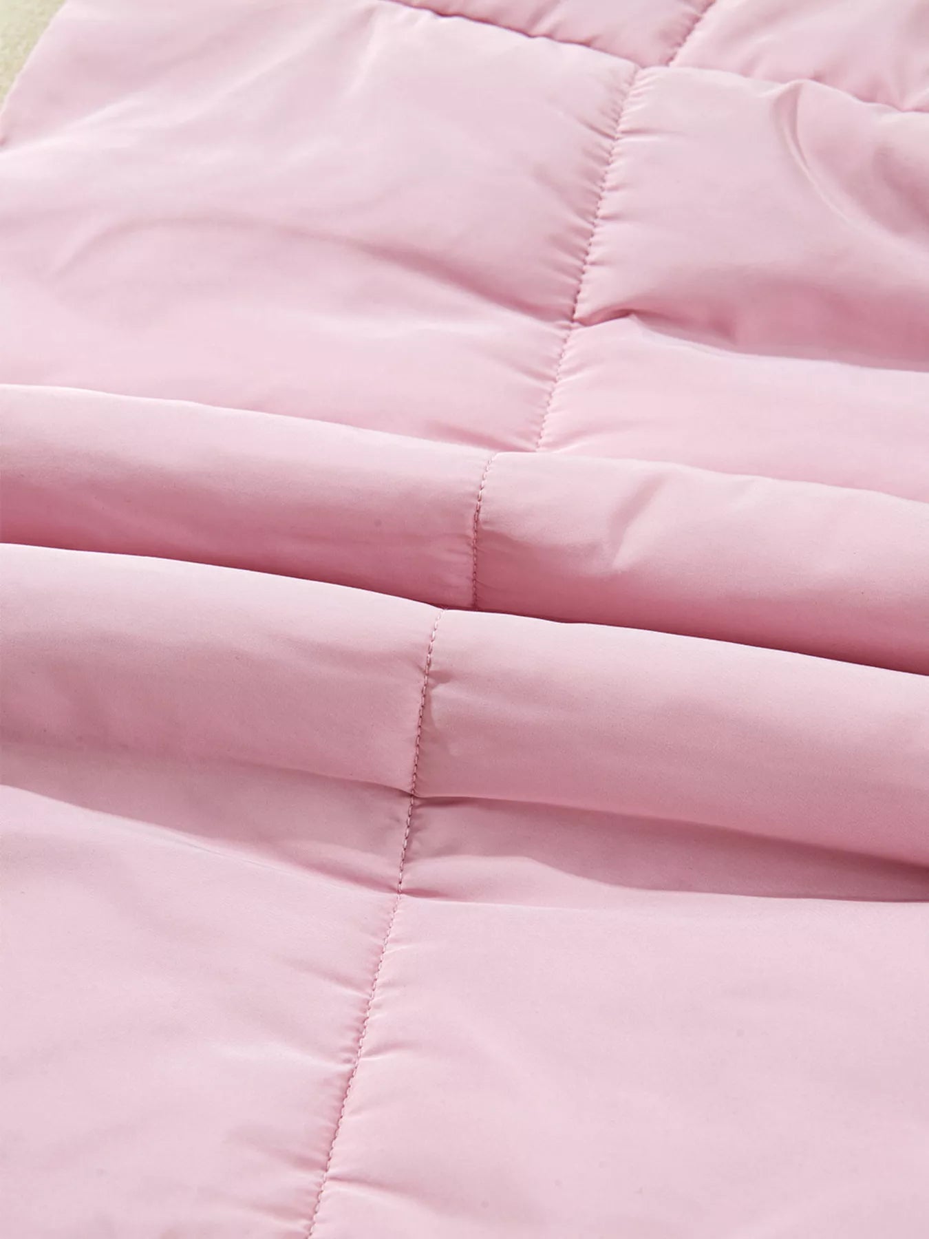 Sarah Express Women's Stand Neck Flutter Sleeve Snap Button Puffer Vest