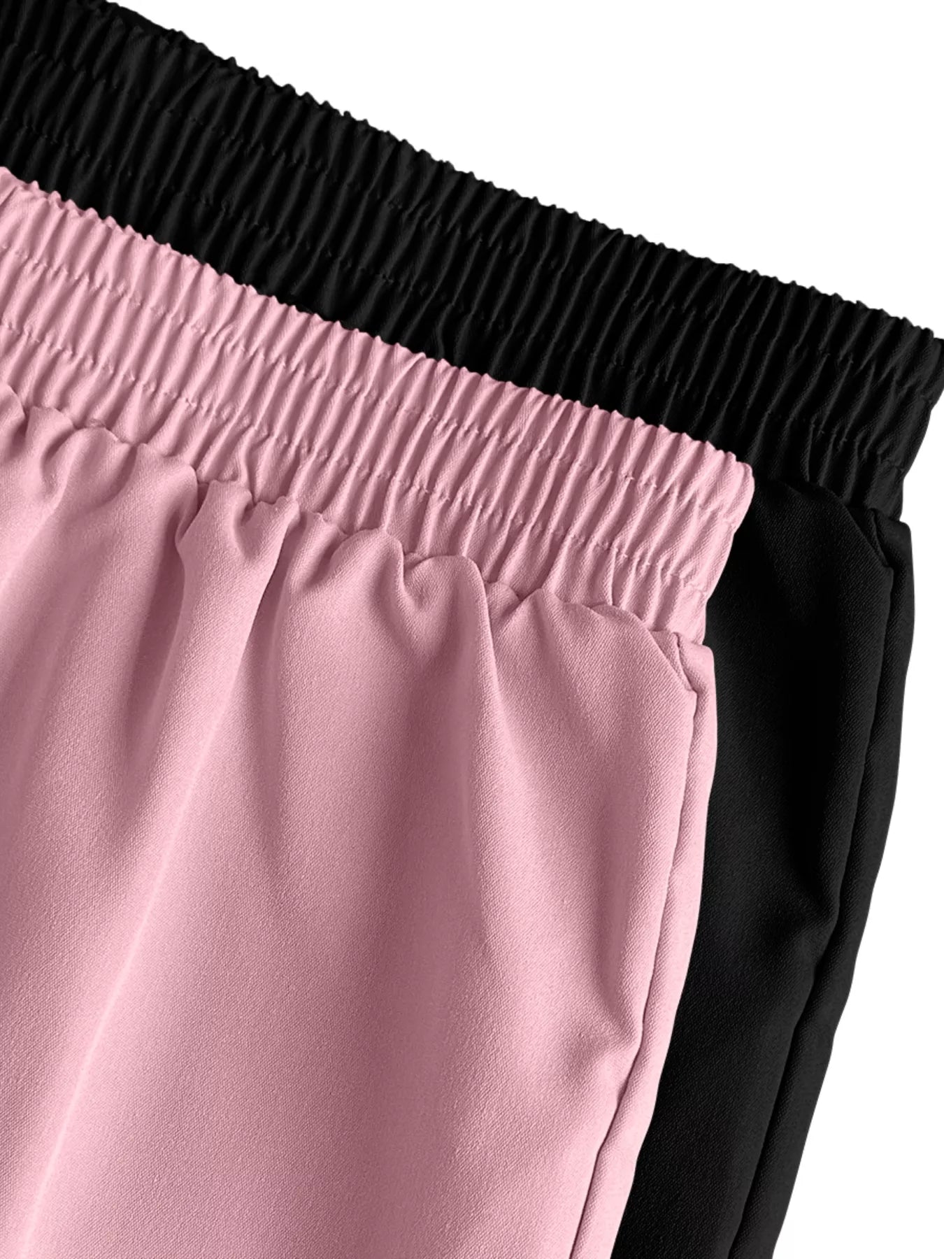 Sarah Express Women's 2 Piece Elastic Waist Cargo Pants Set