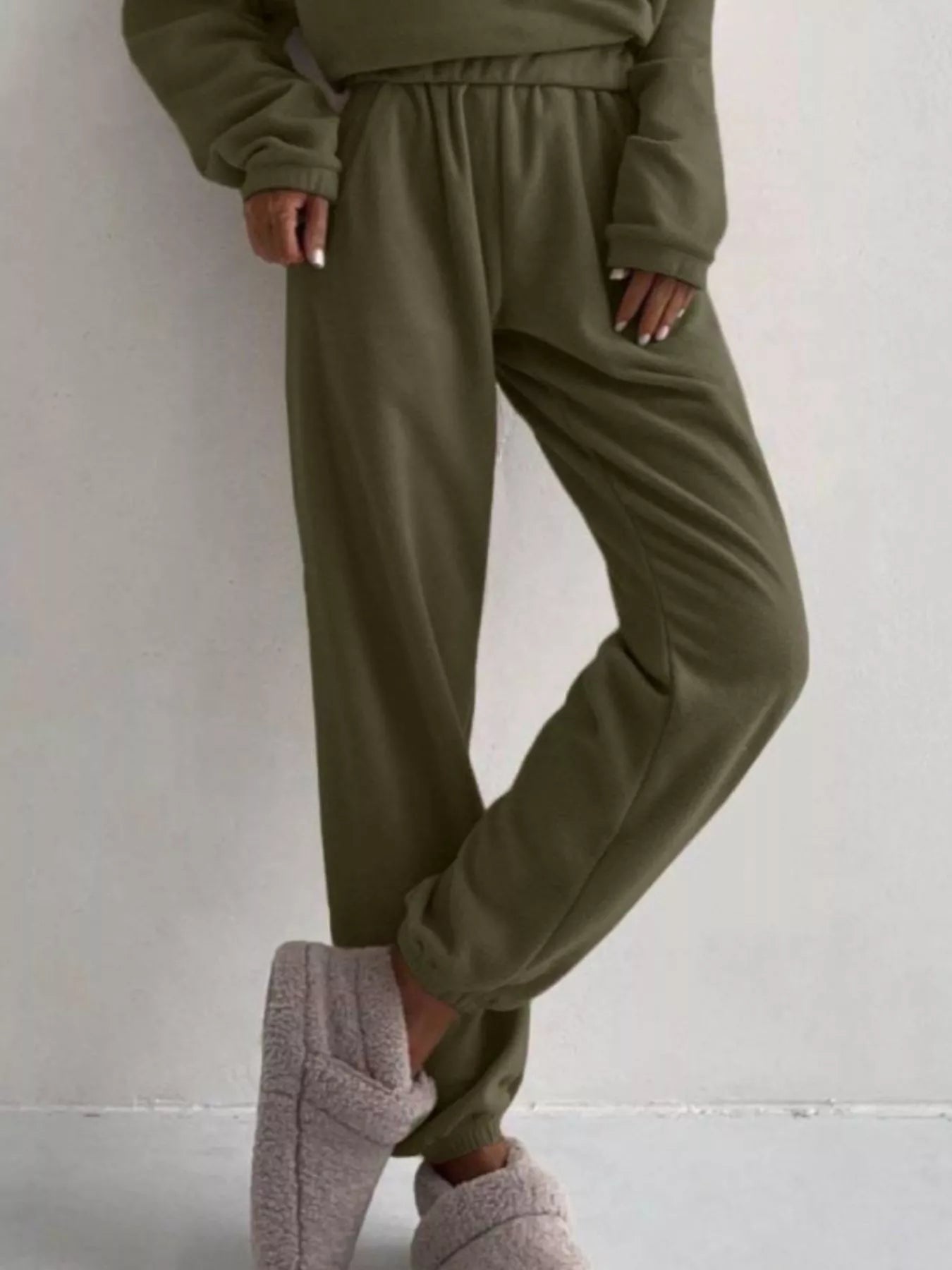 Sarah Express Women's Half Zip Sweatshirt and Pants Set