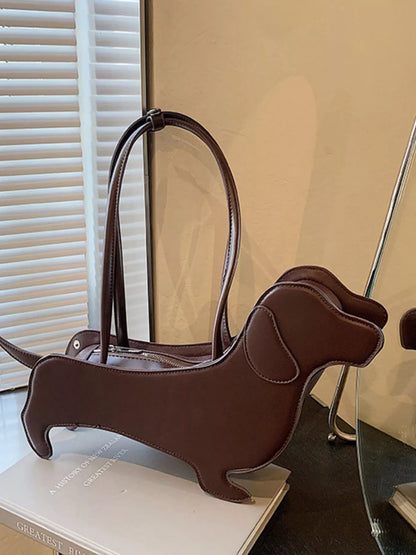 Sarah Express Women's Dachshund Shaped Shoulder Bag