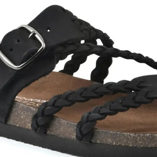 Sarah Express Woven Strappy Flat Sandals