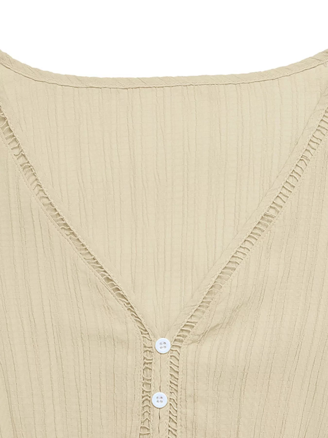 Sarah Express Women's Tiered V-Neck Long Sleeve Dress - Buttoned Midi Dress with Tie Detail