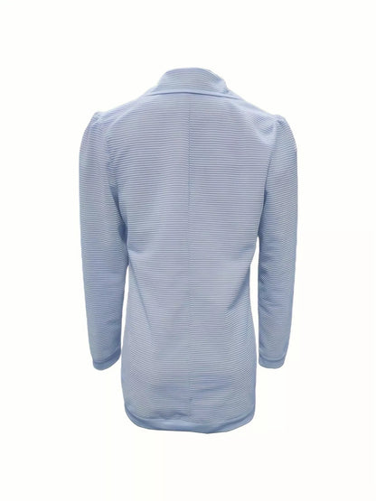 Sarah Express Women's Texture Knit Double-Breasted Blazer