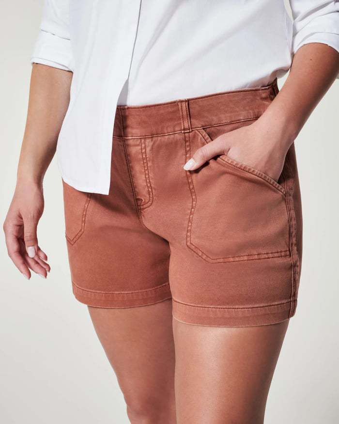 Sarah Express Women's High Waist Overall Pants - Cotton Linen A-Line Casual Cropped Bottoms