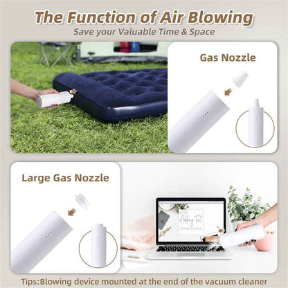 Sarah Express Shell Multifunctional Car Vacuum Cleaner 10kPa Portable Handheld Auto Vacuum with Suction and Blowing Function