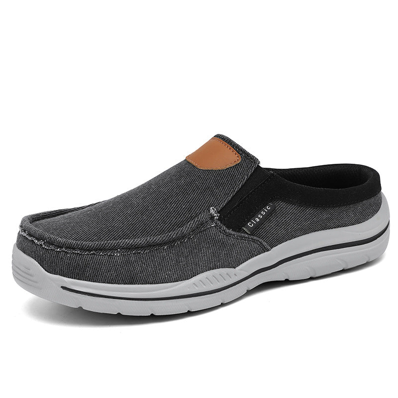 Sarah Express Plus-size Casual Lightweight Slip-on Mules For Outdoor Wear 8819 Black