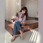 Sarah Express Crochet Woven Cotton Cardigan Sweater Women's Lightweight Top