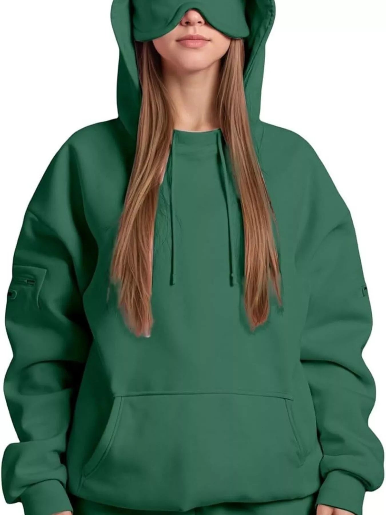 Sarah Express Women's Oversized Kangaroo Pocket Long Sleeve Hoodie