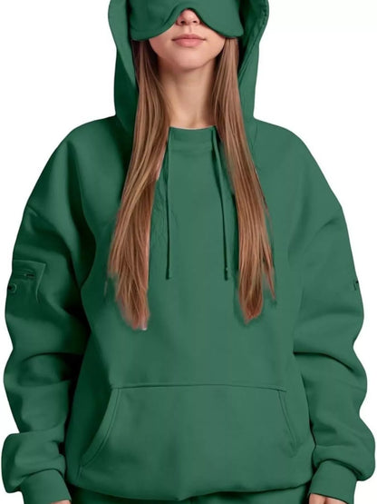Sarah Express Women's Oversized Kangaroo Pocket Long Sleeve Hoodie