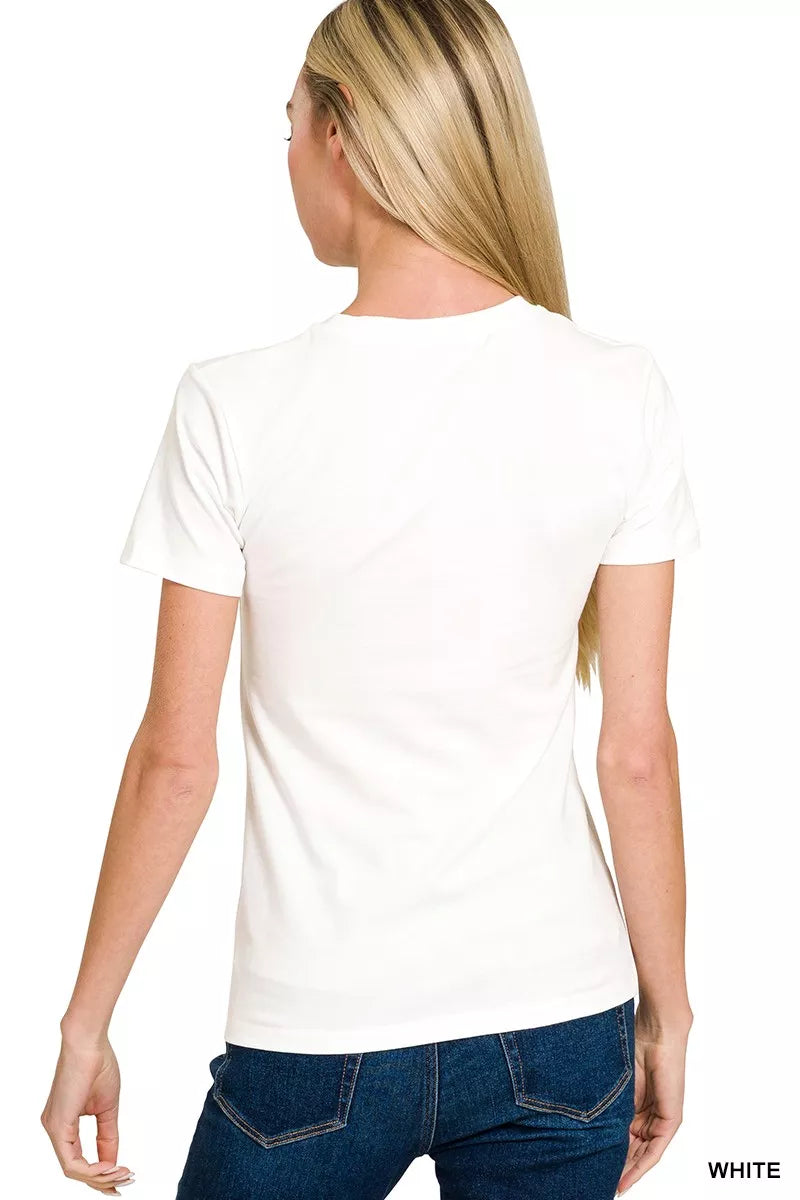 Sarah Express Women's American Flag Graphic Tee - Patriotic Cotton Blend T-Shirt