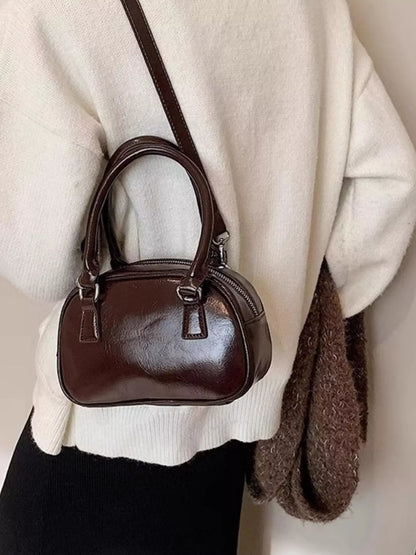 Sarah Express Women's Mini Top Handle Crossbody Bag - PU Leather