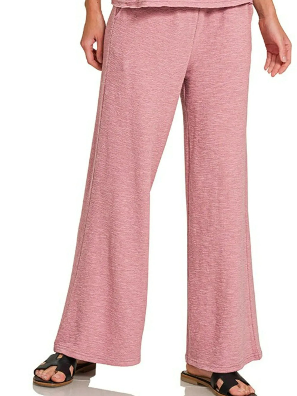 Sarah Express Women’s Cotton Slub Tank and Pants Lounge Set Casual