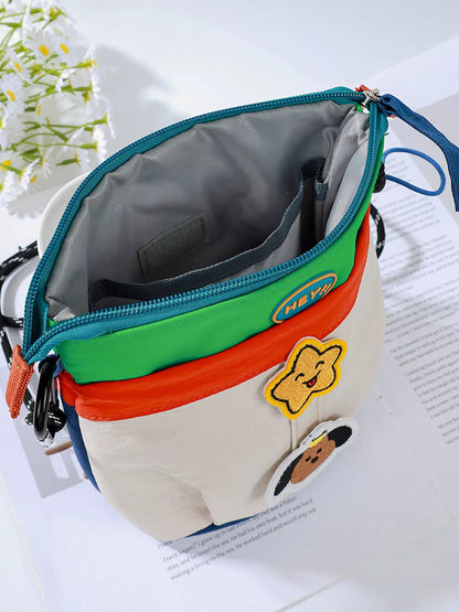 Sarah Express Women's Waterproof Contrast Cartoon Crossbody Bag