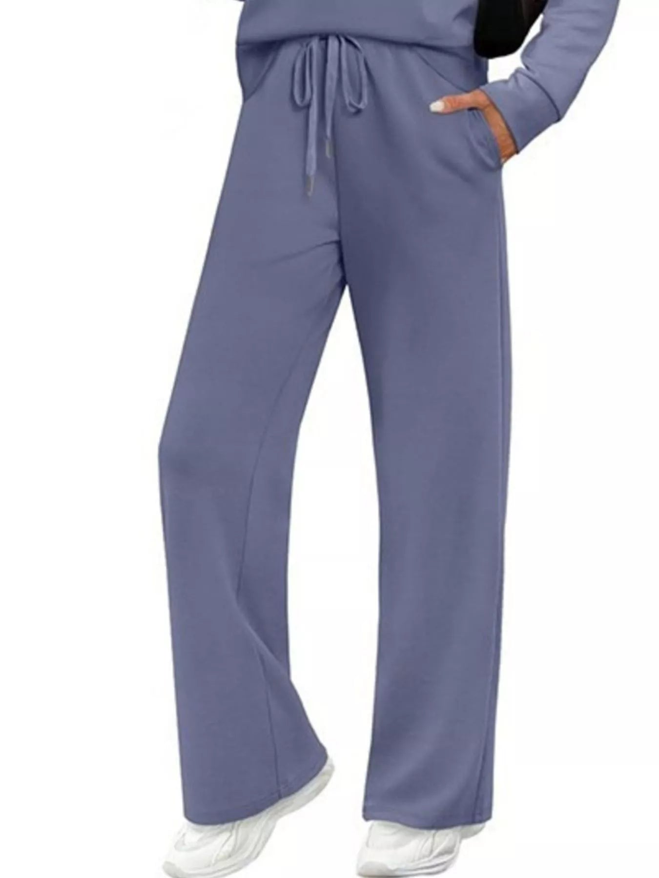 Sarah Express Women's Long Sleeve Round Neck Top and Pants Set