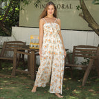Sarah Express Women's Printed Maxi Dress Casual Short Sleeve Polyester